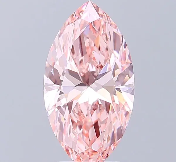 2.35ct MARQUISE Fancy Intense Pink VS1 Coloured Lab diamond
