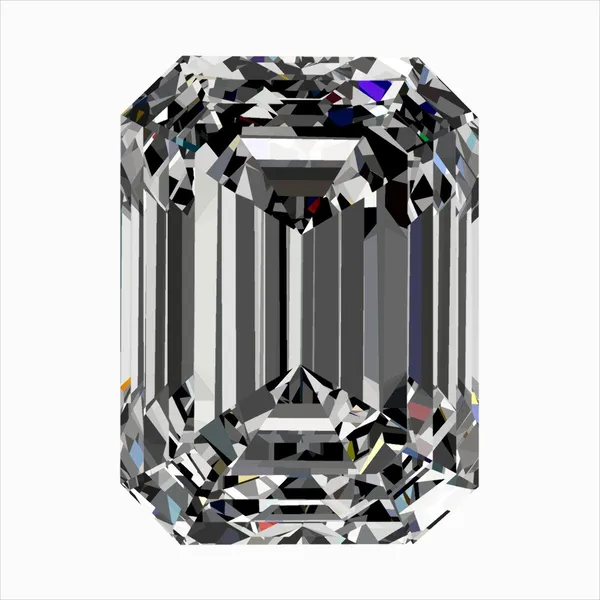 0.3ct EMERALD F VS2 Natural diamond