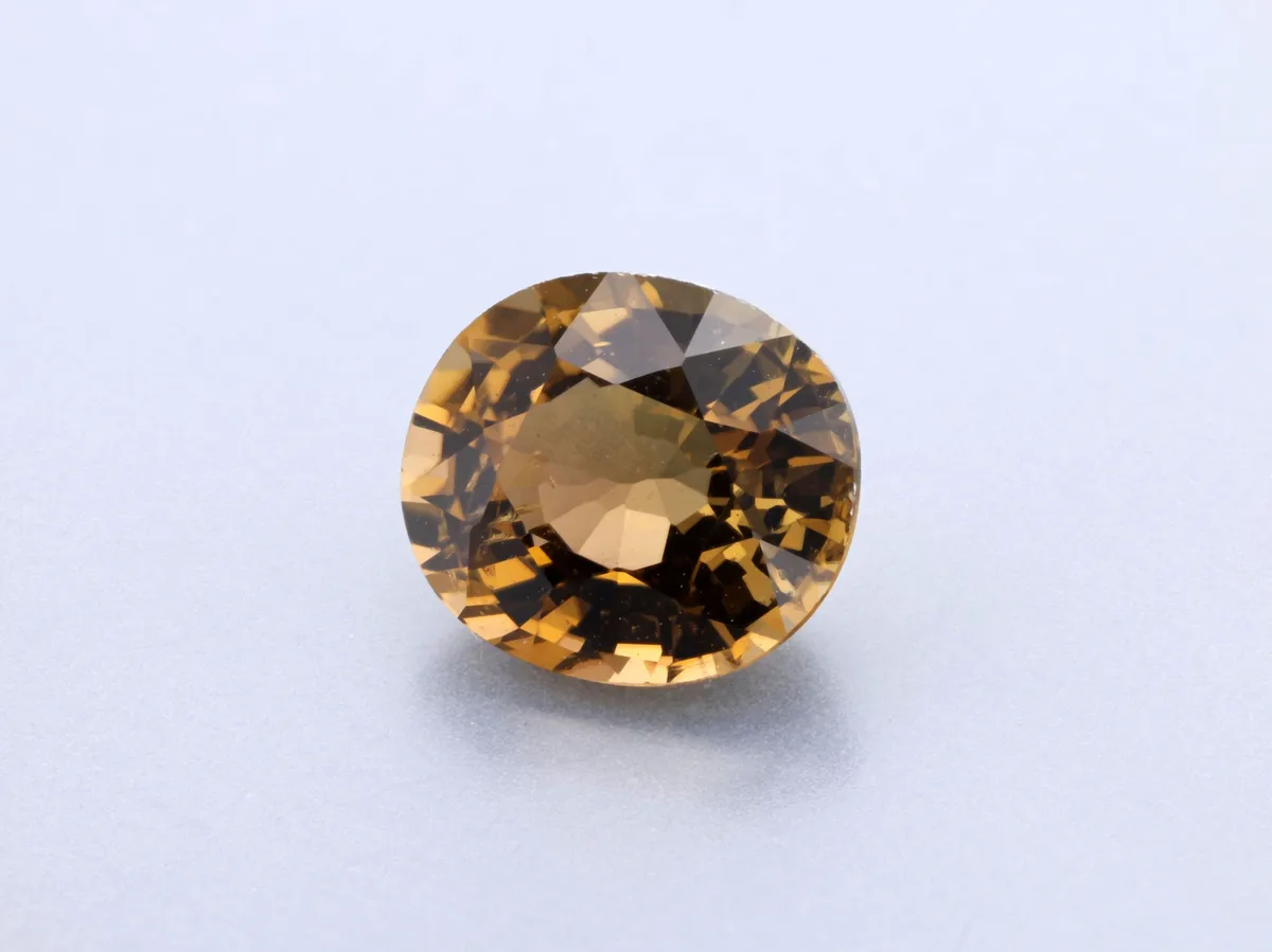 1.2ct Orange Tourmaline, Oval gemstone