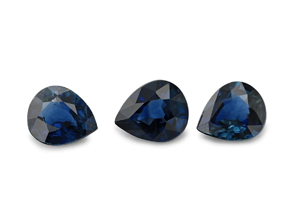 0.65ct Blue Sapphire, Pear Shape gemstone