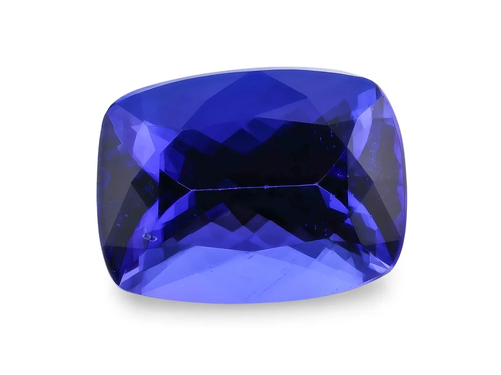 7.41ct Parti Tanzanite, Cushion gemstone
