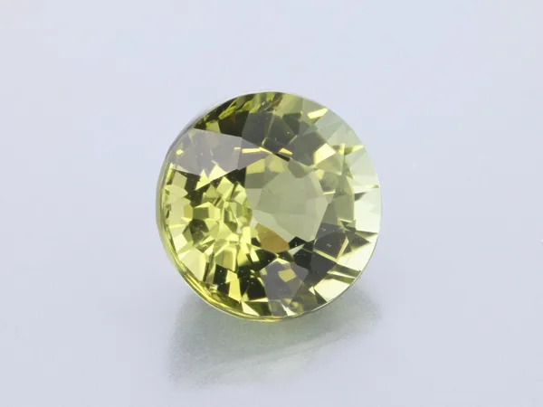 1.37ct Green Tourmaline, Round cut gemstone