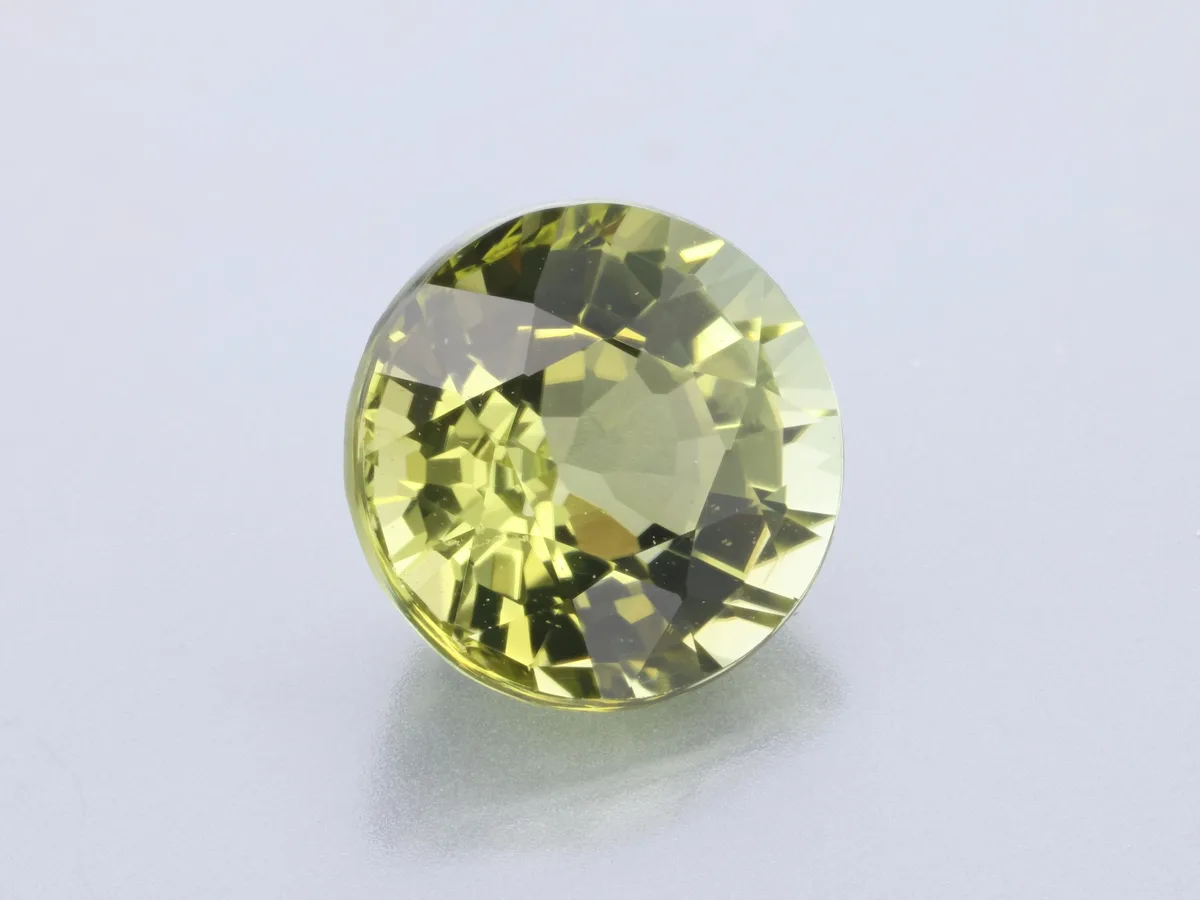 1.37ct Green Tourmaline, Round gemstone