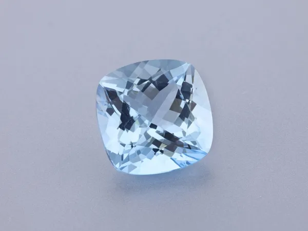 2.78ct Blue Aquamarine, Cushion cut gemstone