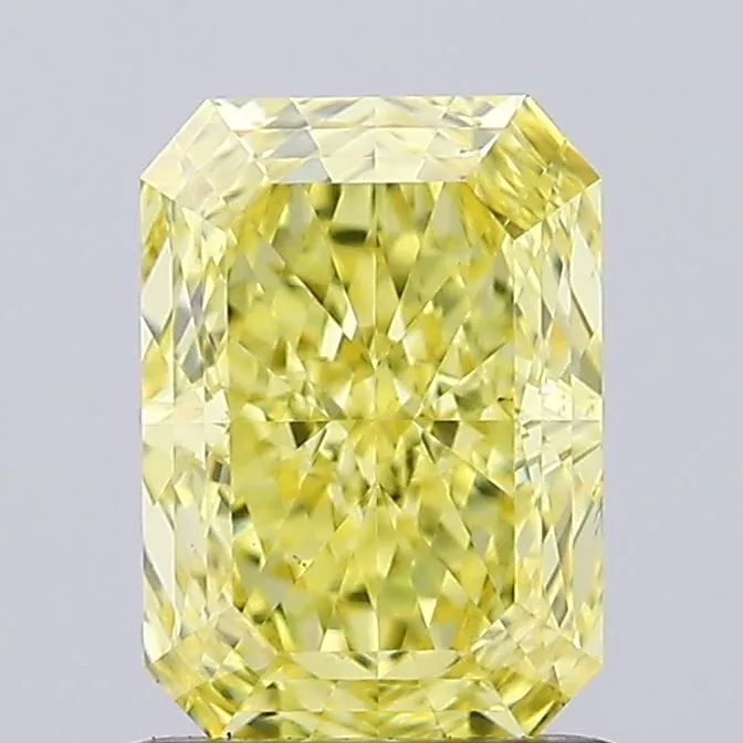 1.20ct RADIANT Fancy Intense Yellow VS1 Coloured Lab diamond