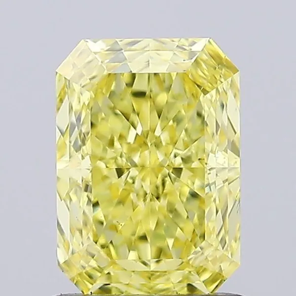 1.2ct RADIANT Fancy Intense Yellow VS1 Coloured Lab diamond