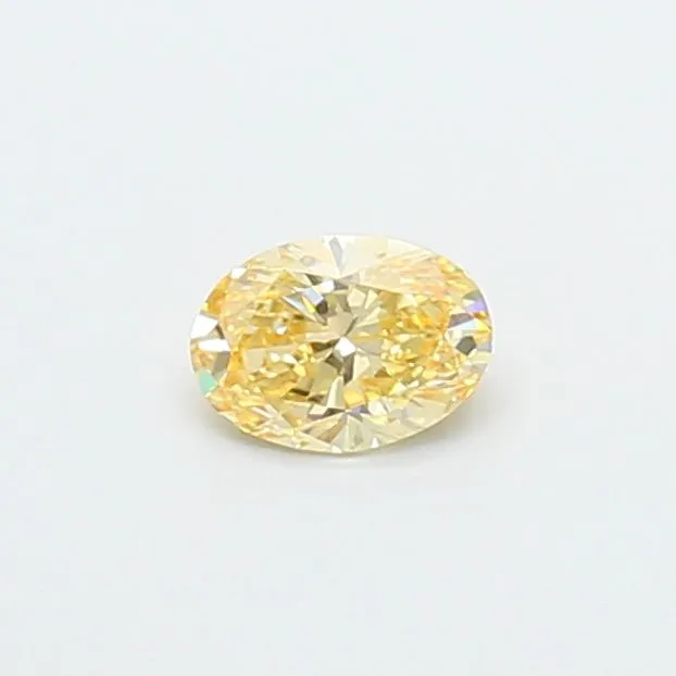 0.38ct OVAL Fancy Yellow VVS2 Coloured Lab diamond