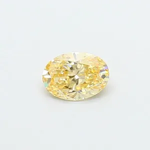 0.38ct OVAL Fancy Yellow VVS2 Coloured Lab diamond