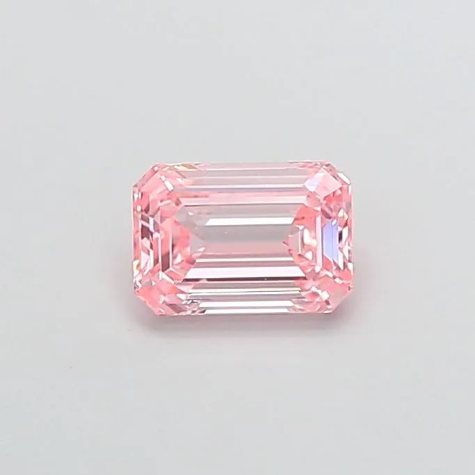 1.07ct EMERALD Fancy Vivid Pink VVS2 Coloured Lab diamond