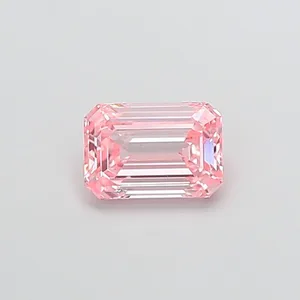 1.07ct EMERALD Fancy Vivid Pink VVS2 Coloured Lab diamond