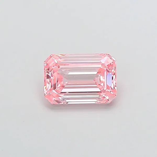 1.07ct EMERALD Fancy Vivid Pink VVS2 Coloured Lab diamond