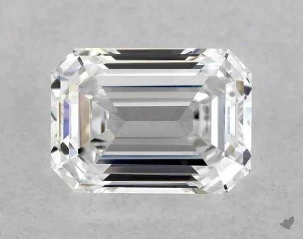 0.41ct EMERALD D VVS2 Natural diamond