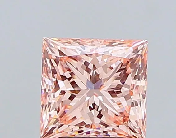 3.01ct PRINCESS Fancy Vivid Pink VS1 Coloured Lab diamond