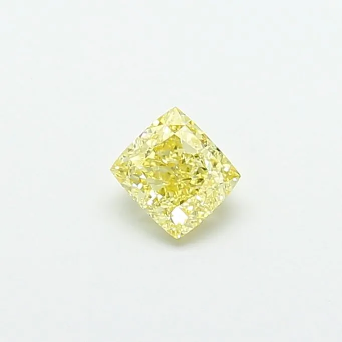 1.02ct CUSHION Fancy Light Yellow VVS2 Coloured Lab diamond