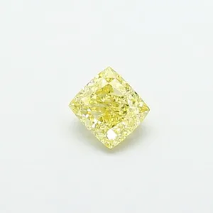 1.02ct CUSHION Fancy Light Yellow VVS2 Coloured Lab diamond