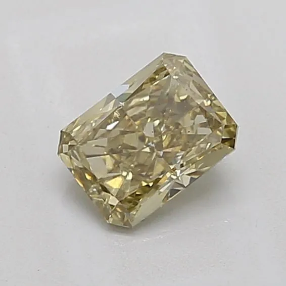 1.1ct RADIANT Fancy Gray Yellow VS2 Coloured Lab diamond