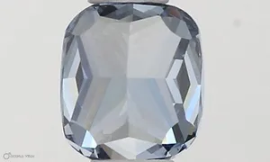 0.37ct CUSHION Fancy Vivid Blue VVS2 Coloured Lab diamond