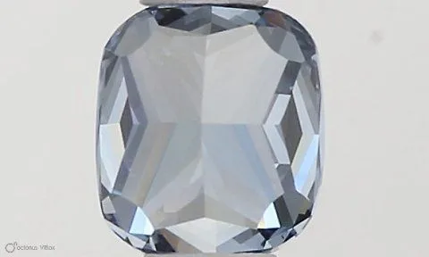 0.37ct CUSHION Fancy Vivid Blue VVS2 Coloured Lab diamond