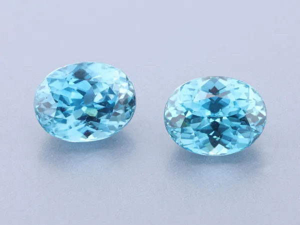 2.39ct Blue Zircon, Oval cut gemstone