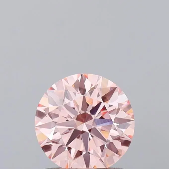 1.02ct ROUND Fancy Intense Pink VS2 Coloured Lab diamond