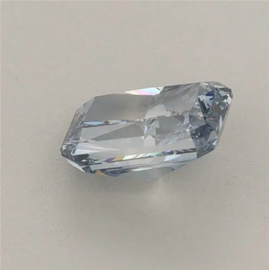 0.79ct RADIANT Fancy Vivid Blue VVS2 Coloured Lab diamond