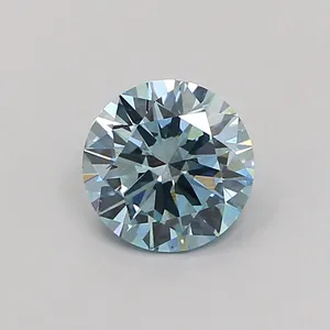 1.02ct ROUND Fancy Intense Blue VS1 Coloured Lab diamond