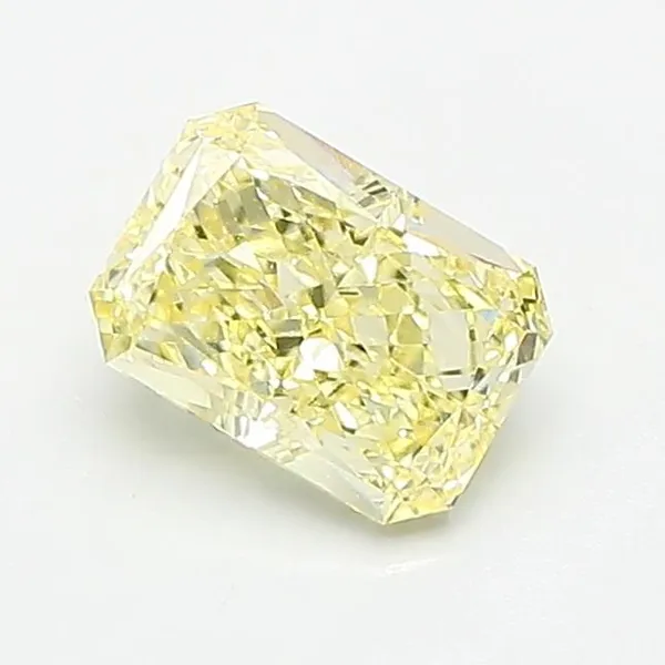 1.08ct RADIANT Fancy Yellow VVS2 Coloured Lab diamond