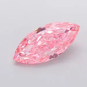 2.4ct MARQUISE Fancy Vivid Pink VVS2 Coloured Lab diamond