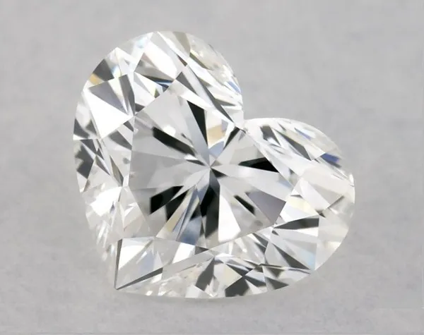 0.73ct HEART F IF Natural diamond