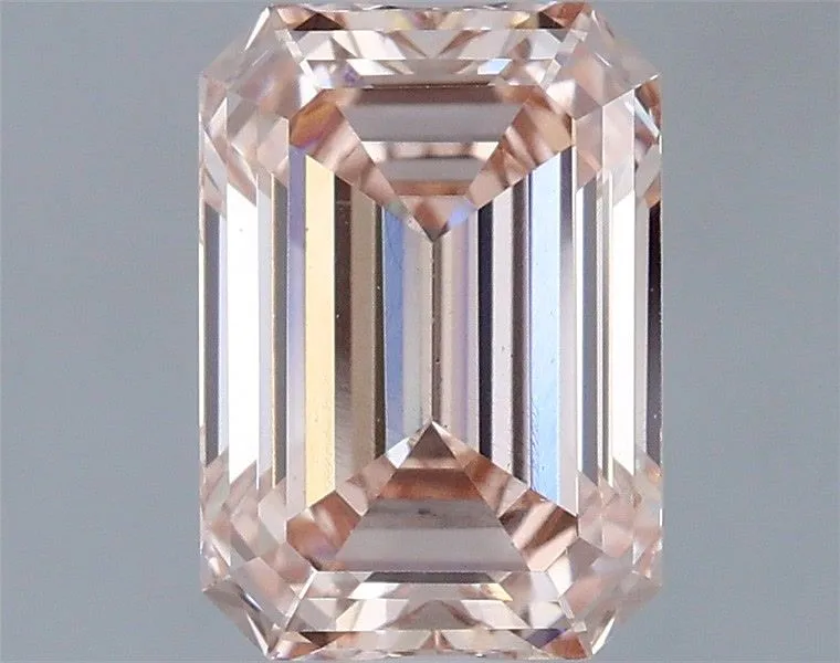 1.62ct EMERALD Fancy Intense Pink VS2 Coloured Lab diamond