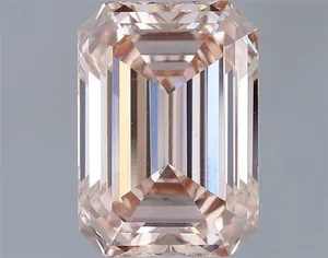 1.62ct EMERALD Fancy Intense Pink VS2 Coloured Lab diamond