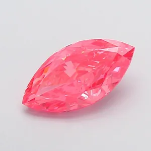 2.01ct MARQUISE Fancy Vivid Pink VS1 Coloured Lab diamond