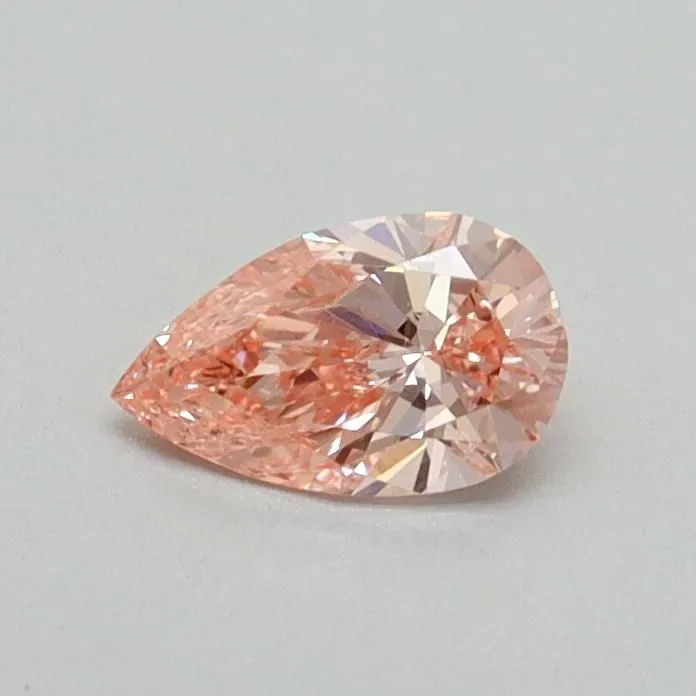 0.32ct PEAR Fancy Vivid Pink VS1 Coloured Lab diamond