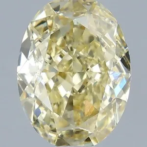 1.02ct OVAL Fancy Yellow VVS2 Coloured Lab diamond