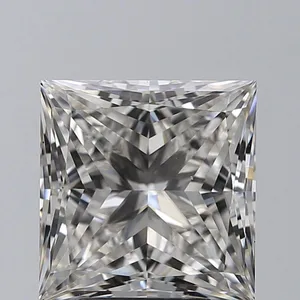 4.01ct PRINCESS Fancy Intense Greenish Blue VS1 Coloured Lab diamond