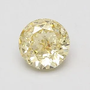 0.82ct ROUND Fancy Yellow VVS2 Coloured Lab diamond