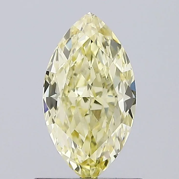 1.03ct MARQUISE Fancy Yellow VS1 Coloured Lab diamond