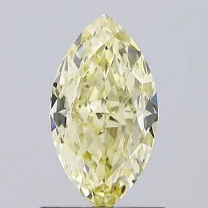1.03ct MARQUISE Fancy Yellow VS1 Coloured Lab diamond