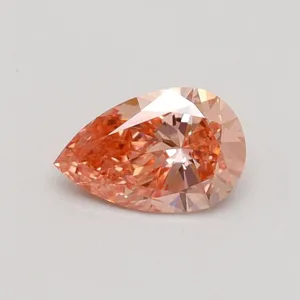 0.5ct PEAR Fancy Intense Pink VS1 Coloured Lab diamond