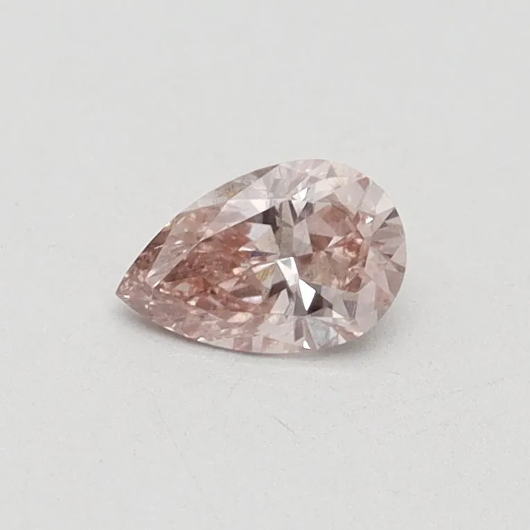 0.30ct PEAR Fancy Intense Pink SI1 Coloured Lab diamond
