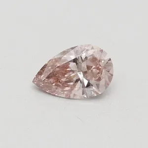 0.3ct PEAR Fancy Intense Pink SI1 Coloured Lab diamond