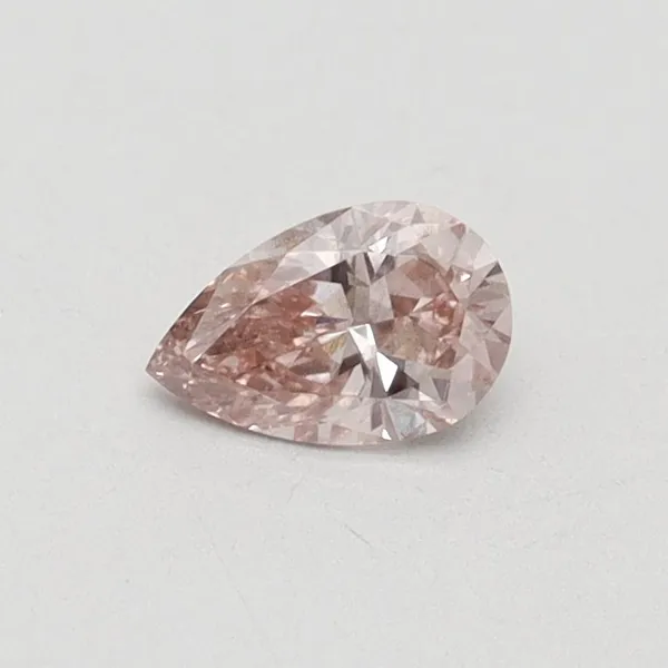 0.3ct PEAR Fancy Intense Pink SI1 Coloured Lab diamond
