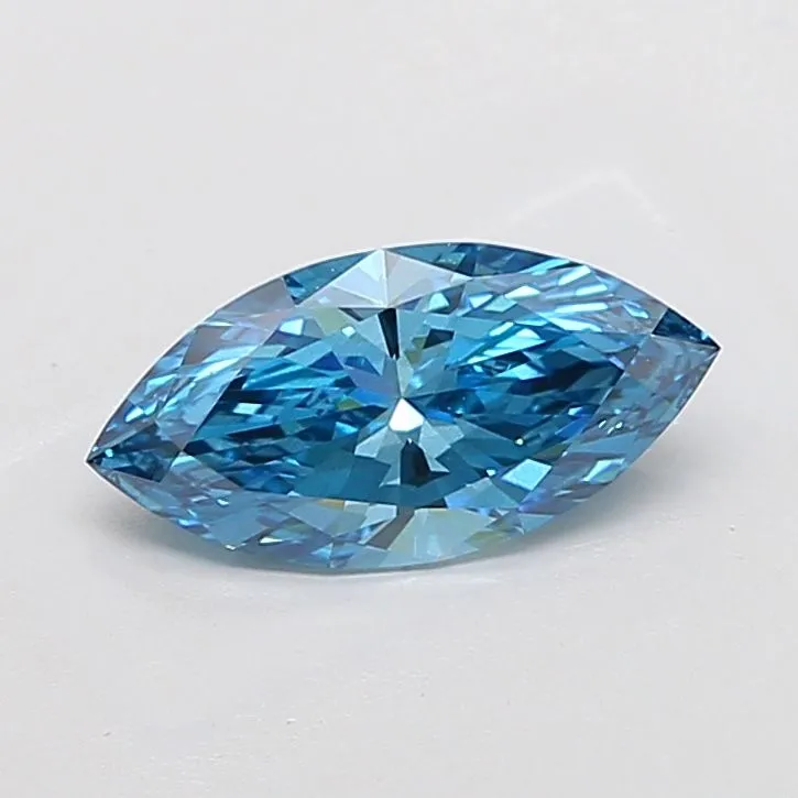 2.02ct MARQUISE Fancy Vivid Blue SI1 Coloured Lab diamond
