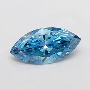 2.02ct MARQUISE Fancy Vivid Blue SI1 Coloured Lab diamond