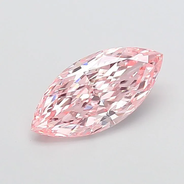 2.16ct MARQUISE Fancy Intense Pink VVS2 Coloured Lab diamond