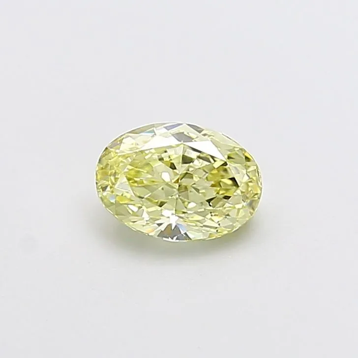 1.01ct OVAL Fancy Light Yellow SI1 Coloured Lab diamond