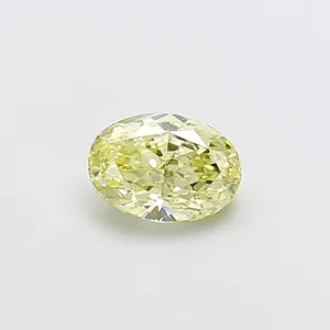 1.01ct OVAL Fancy Light Yellow SI1 Coloured Lab diamond