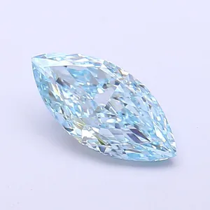 1.18ct MARQUISE Fancy Intense Blue VVS2 Coloured Lab diamond