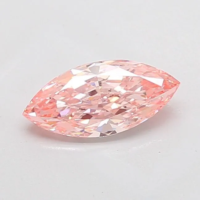1.52ct MARQUISE Fancy Vivid Pink VS1 Coloured Lab diamond