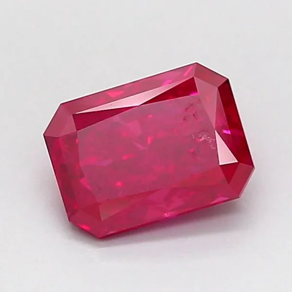 0.97ct RADIANT Fancy Vivid Pink VS1 Coloured Lab diamond